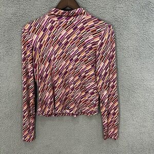 The Limited Silk Blouse S Multicolor Geometric Print Retro Y2K Career Dopamine‎